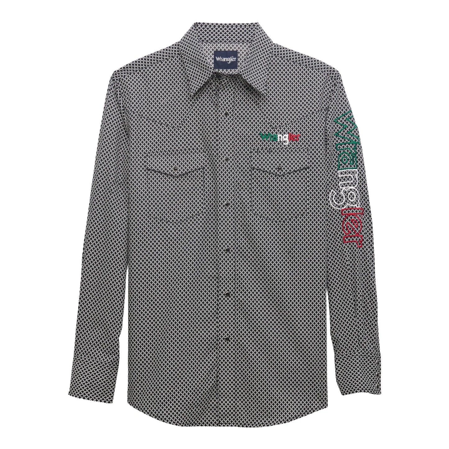 Wrangler 112355381 - Men`s Mexican Logo Button Up