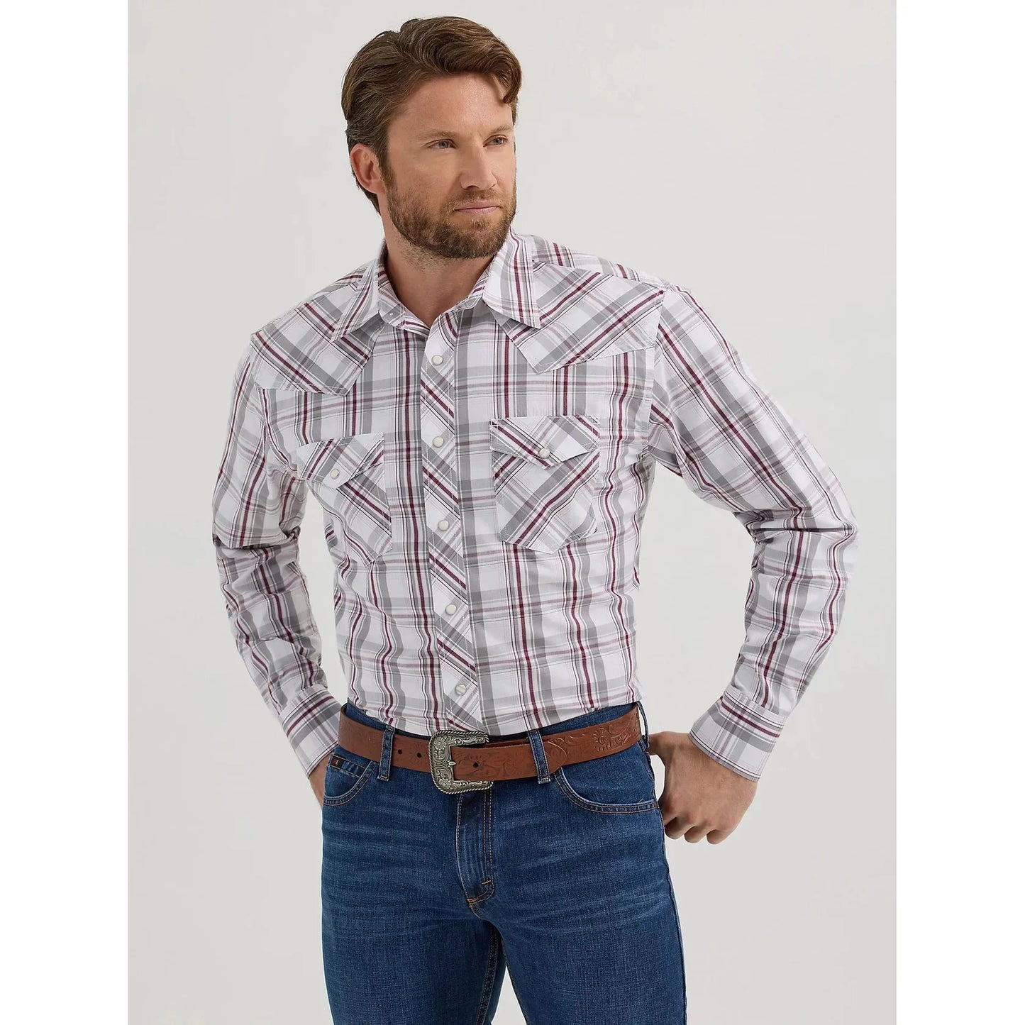Wrangler 112356575 - Men`s 20X Western Snap