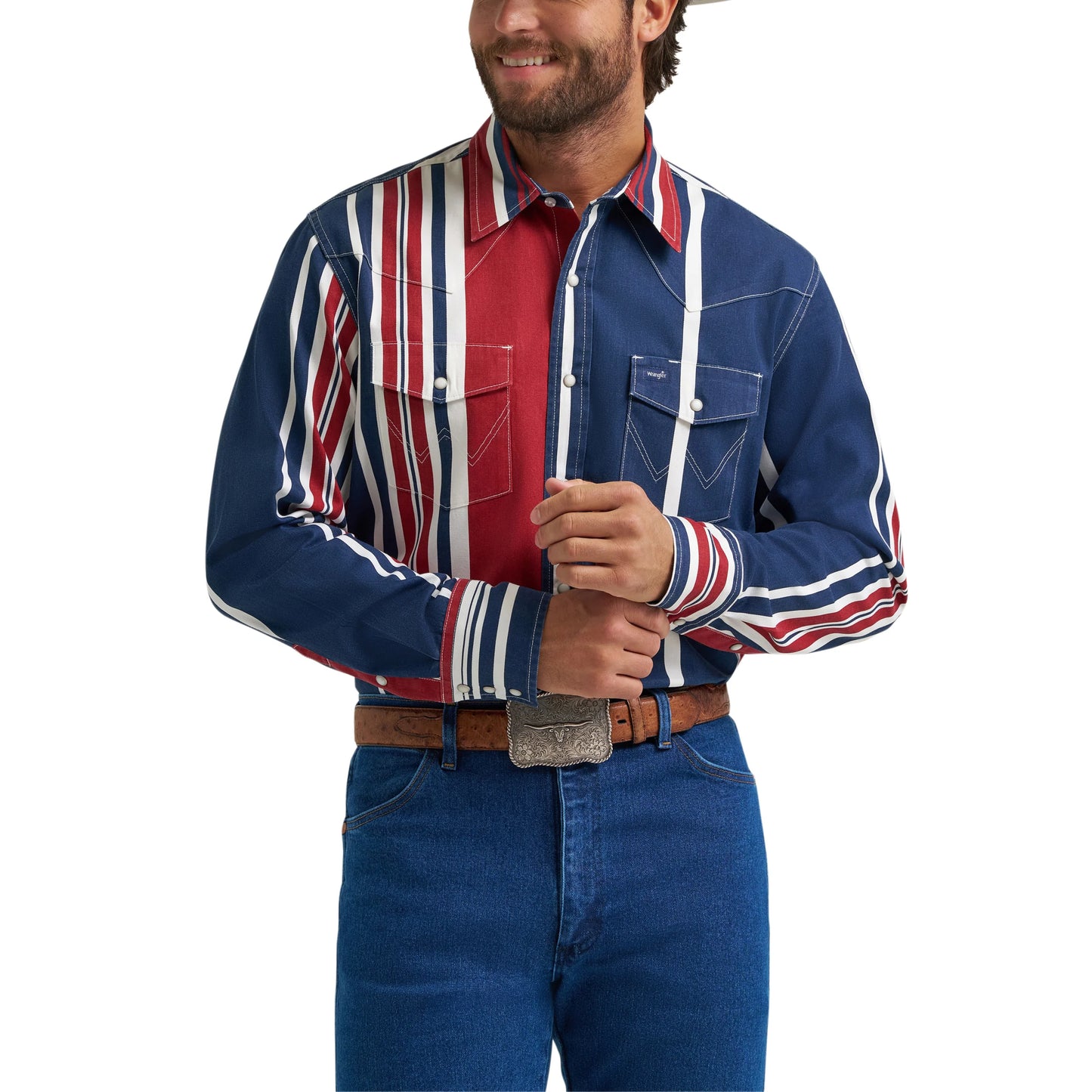 Wrangler 112375916 - Men`s Classic Fit Brushpopper