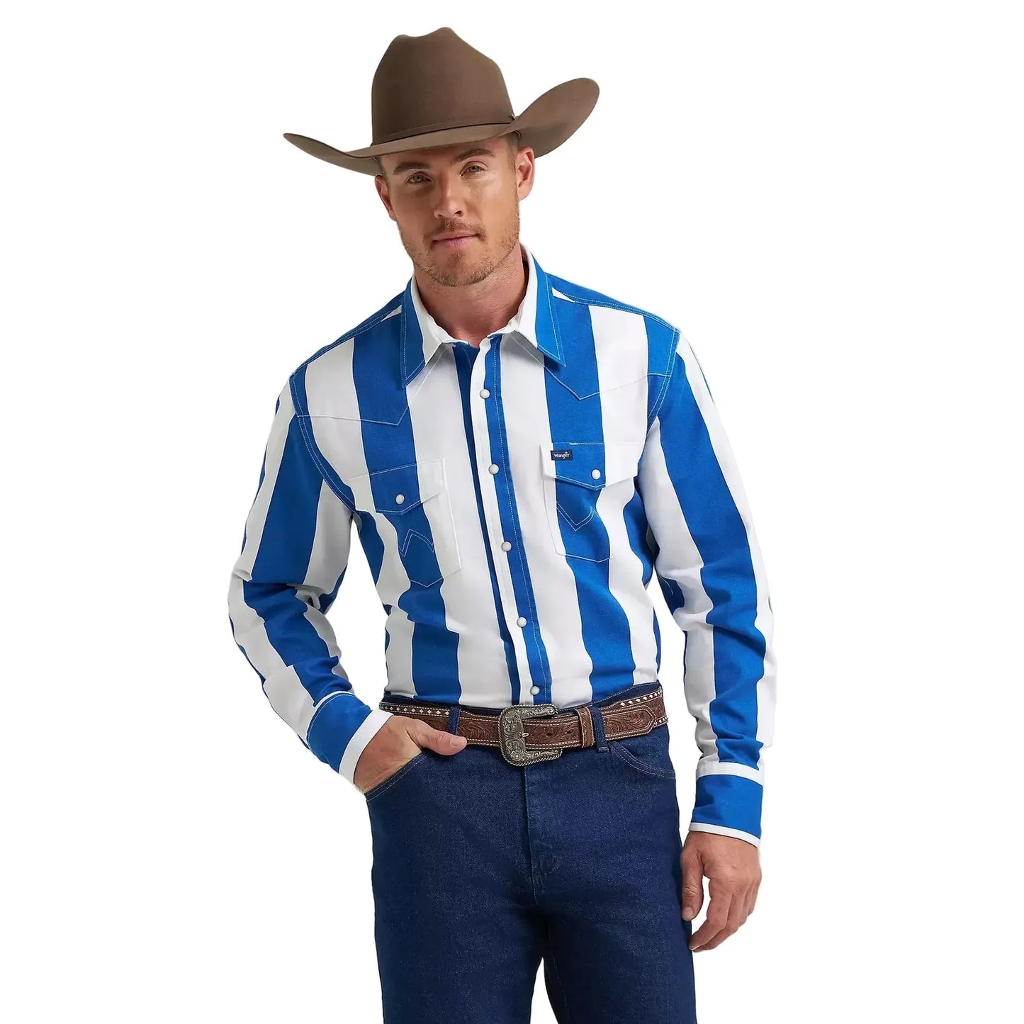 Wrangler 112375917 - Men`s Classic Fit Brushpopper