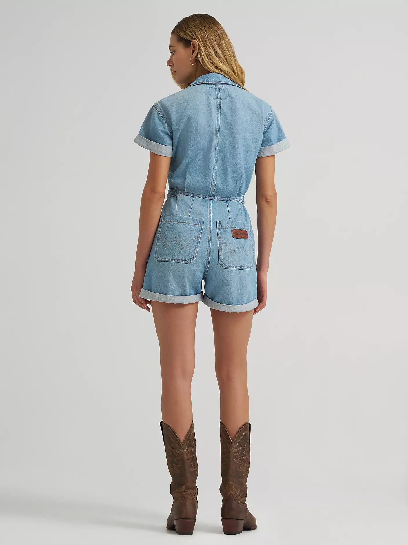 Wrangler 112379510 - Women`s Utility Denim Romper