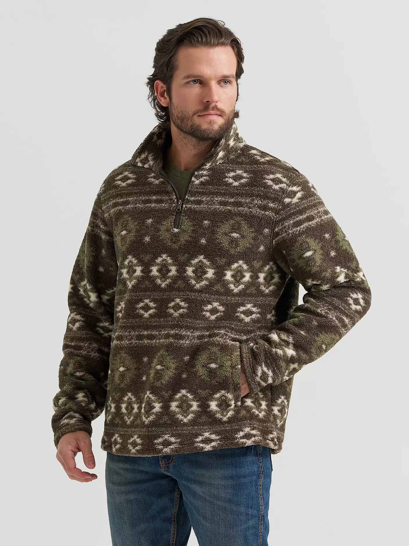 Wrangler 112382936 - Men`s Hay Away Quarter Zip