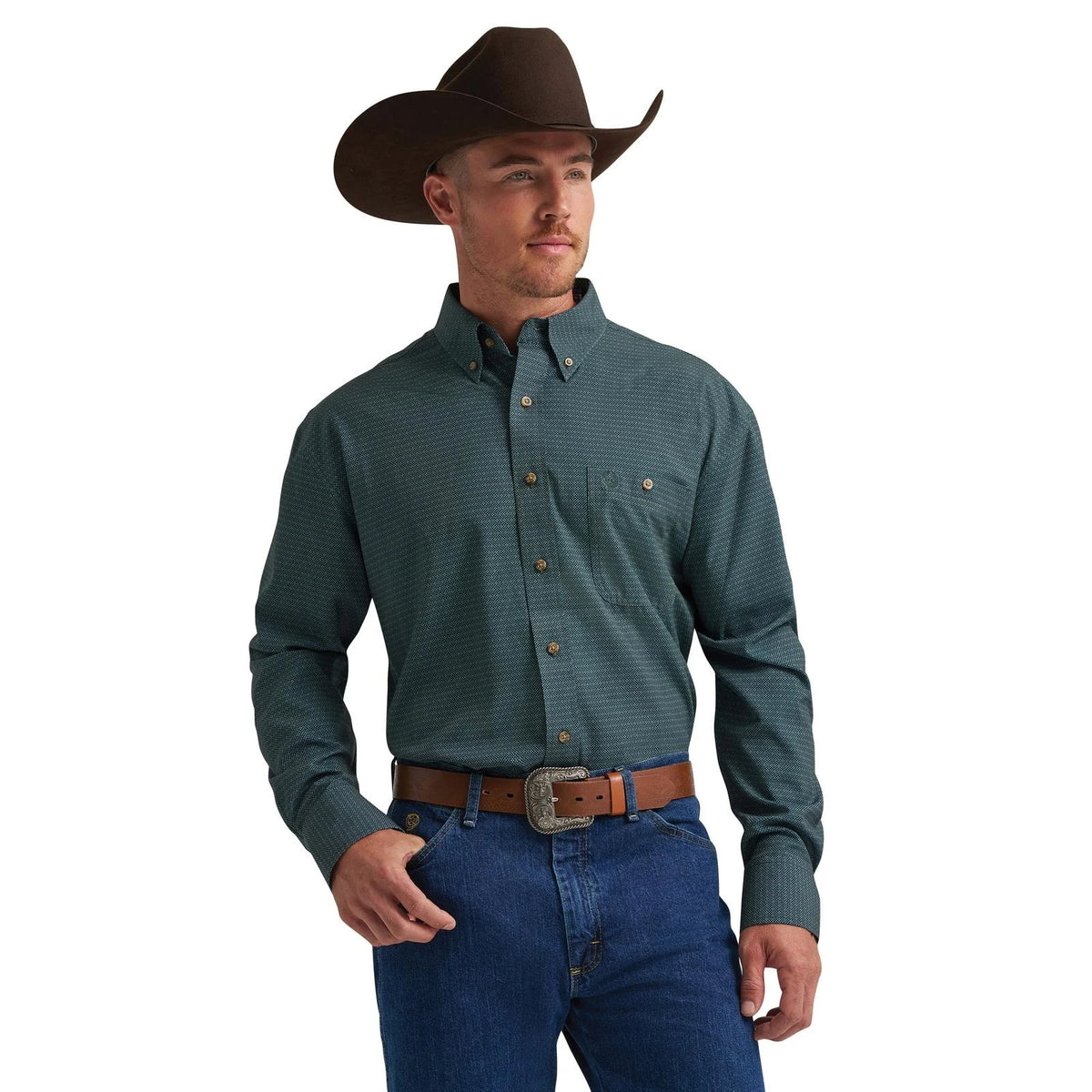 Wrangler 112385378 - Men's Long Sleeve George Strait