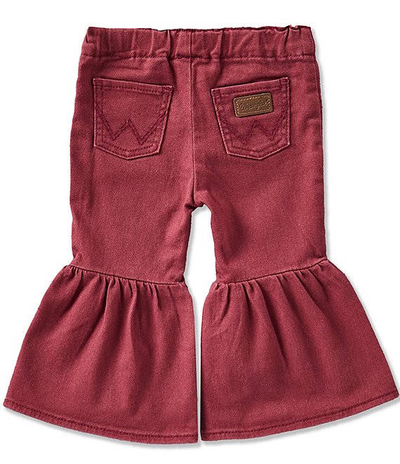Wrangler 112385572 - Girls Burgundy Flare Jean