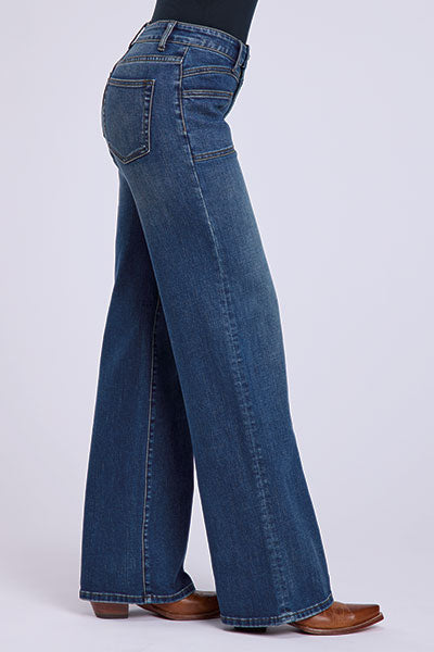 Stetson 1202 - Women`s Wide Leg Patch Pocket Jean