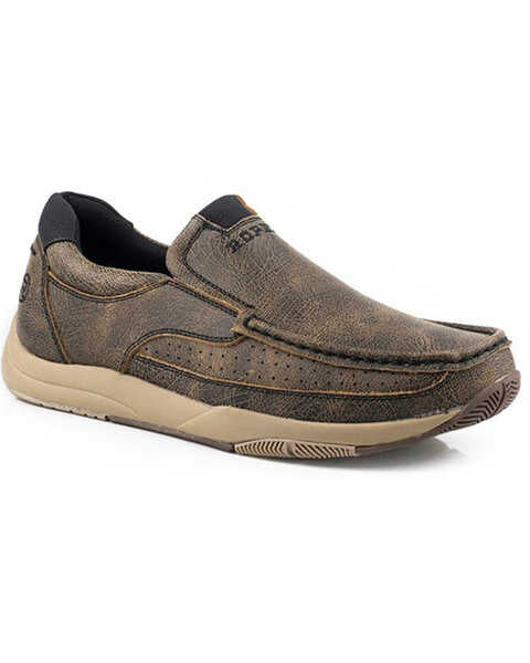 ROPER MEN'S ULYSSES SLIP-ON CASUAL SWIFTER SHOES - MOC TOE