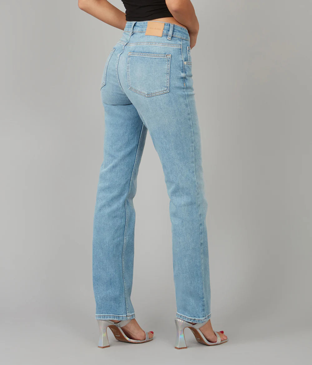 DENVER-DS High Rise Straight Jeans