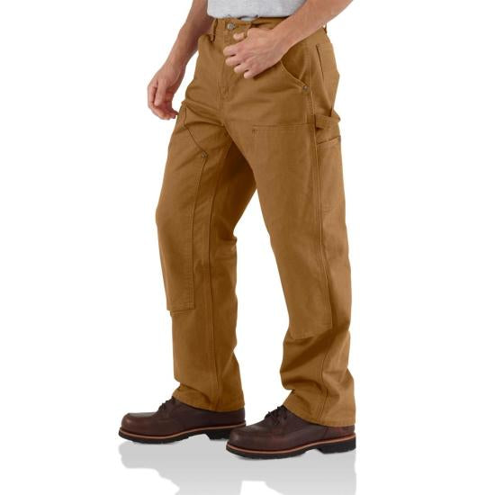 STYLE #B136 MEN'S UTILITY DOUBLE-KNEE WORK PANT - LOOSE FIT - RUGGED FLEX® - WASHED DUCK