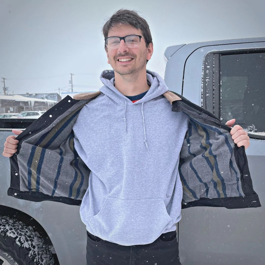 STORM RIDER® Men's Lined Denim Black Jacket - M25395G