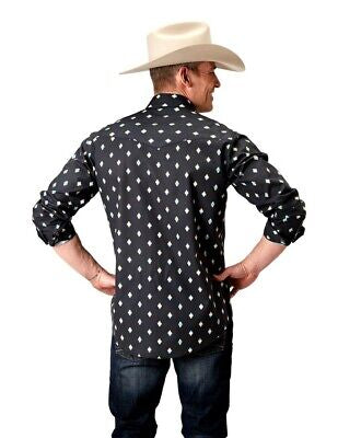 Roper Men's Western Ombre Aztec West Made Shirt