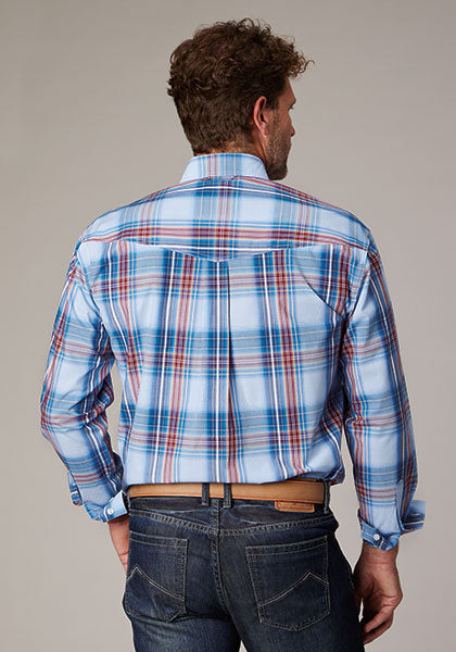 Men’s Roper Long Sleeve Plaid Western Shirt
