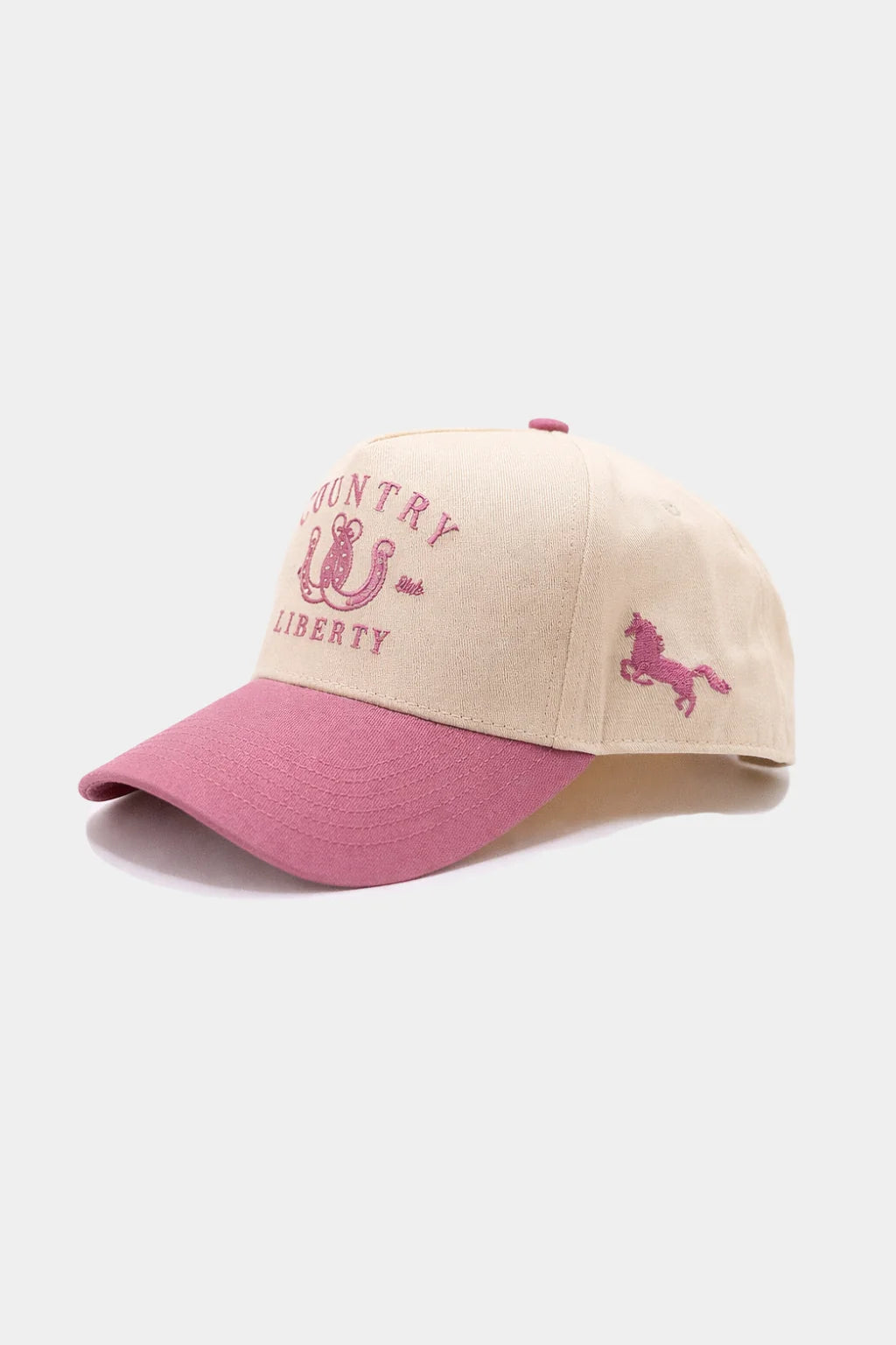Country Liberty Natural/Pink Lucky You Hat