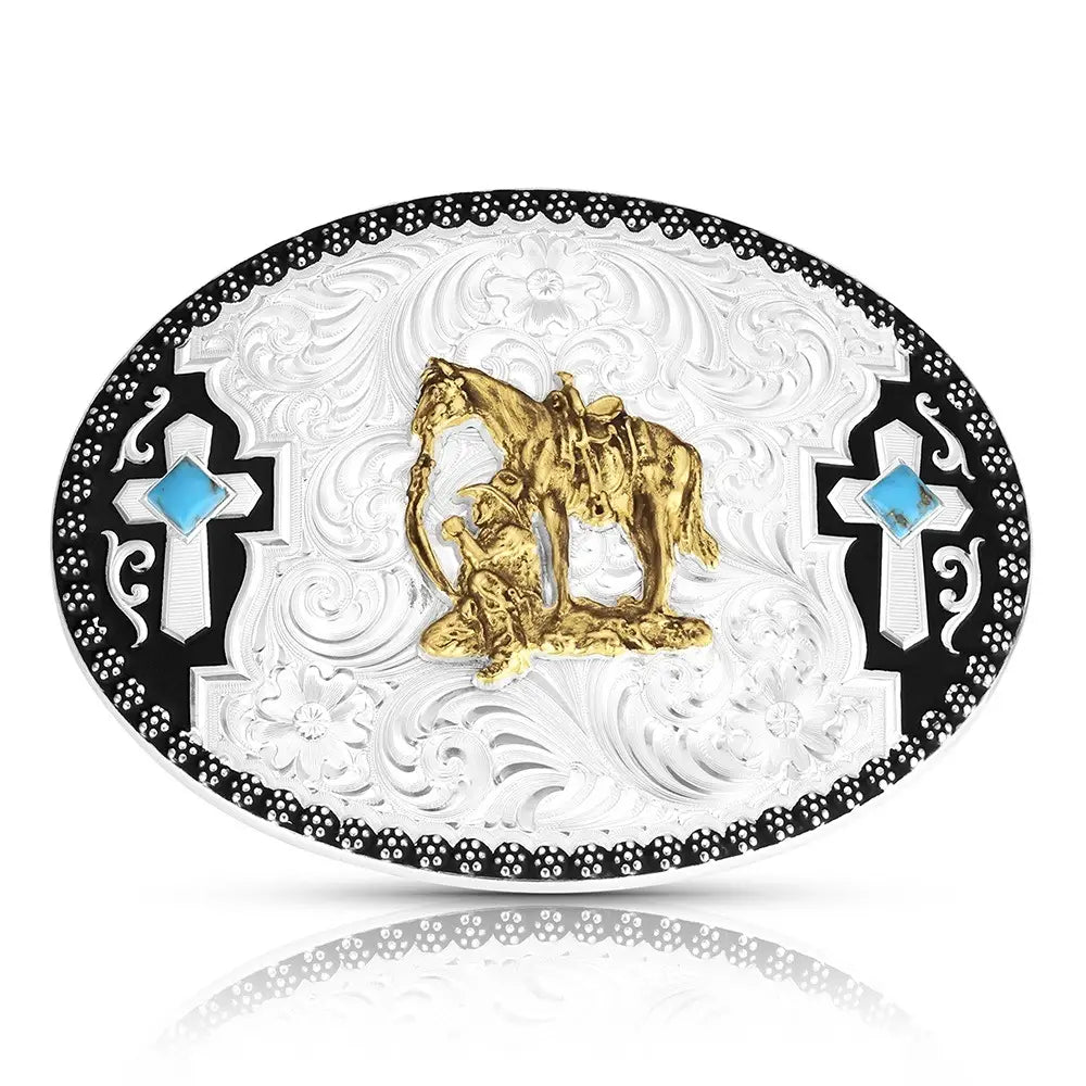 Montana Silversmith - Praying Cowboy Buckle