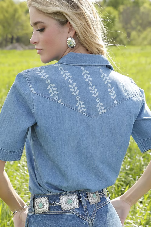 Cinch CTW7475002 - Women`s Denim Snap Shirt
