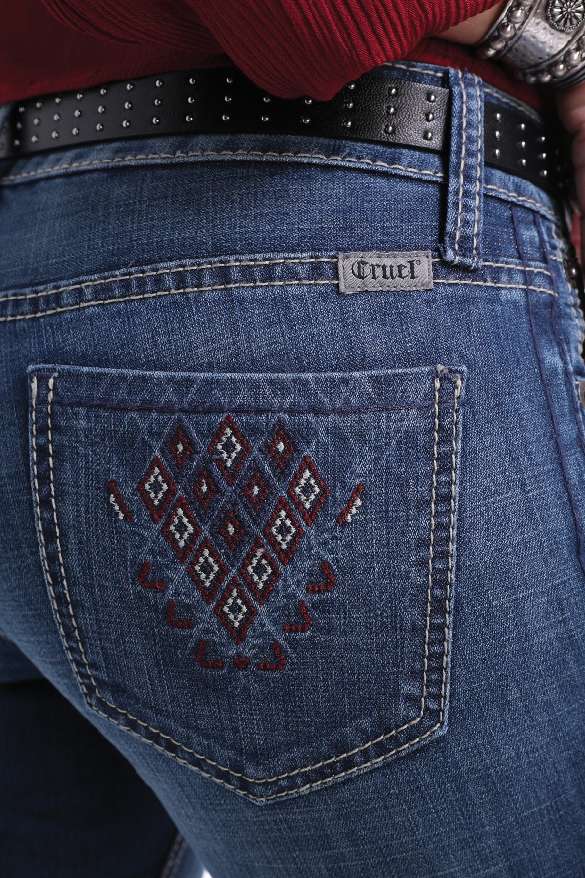 CRUEL DENIM ABBY MID RISE JEAN - MEDIUM STONEWASH