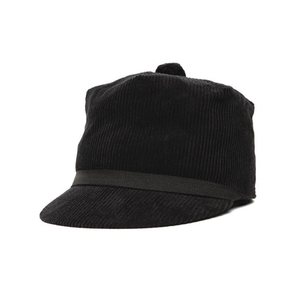 Crown Cap 1-118 BLK - Corduroy Stockman Cap