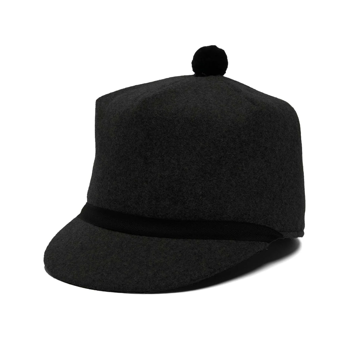 Crown Cap 1-1402 BLK - Melton Stockman Cap