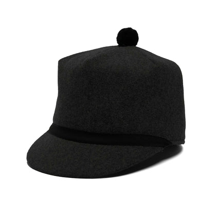 Crown Cap 1-1402 BLK - Melton Stockman Cap