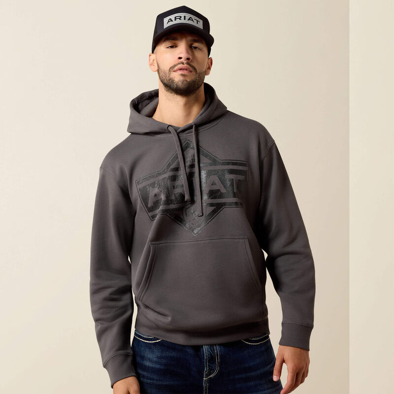 Ariat 10079648 - Men`s Leather Diamond Hoodie