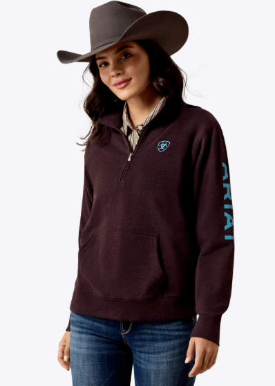 Ariat 10079669 - Women`s Logo 1/4 Zip
