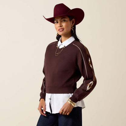 Ariat10079637 - Dakota Sweatshirt CHC PLM