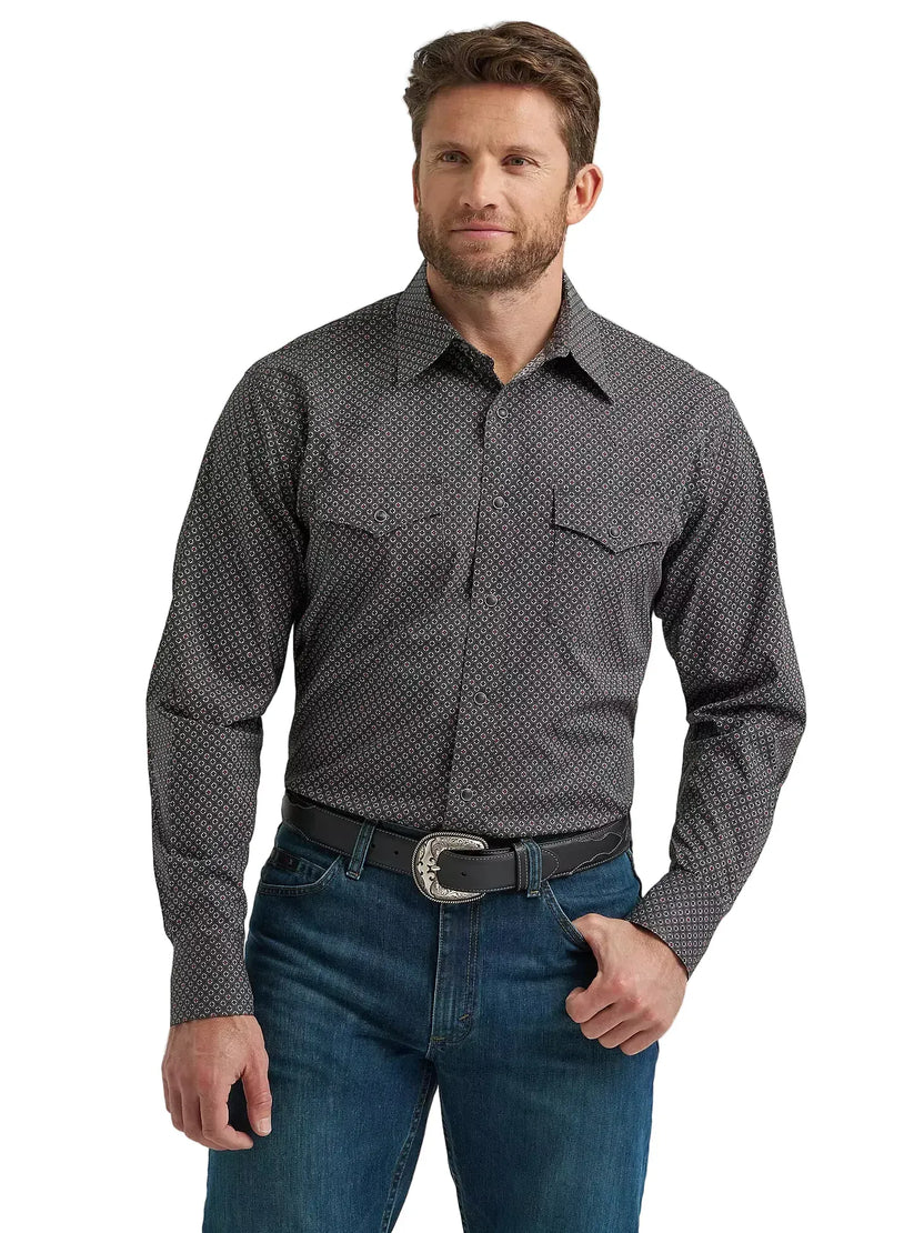 Wrangler 112369492 - Men`s Advanced Comfort Western Shirt