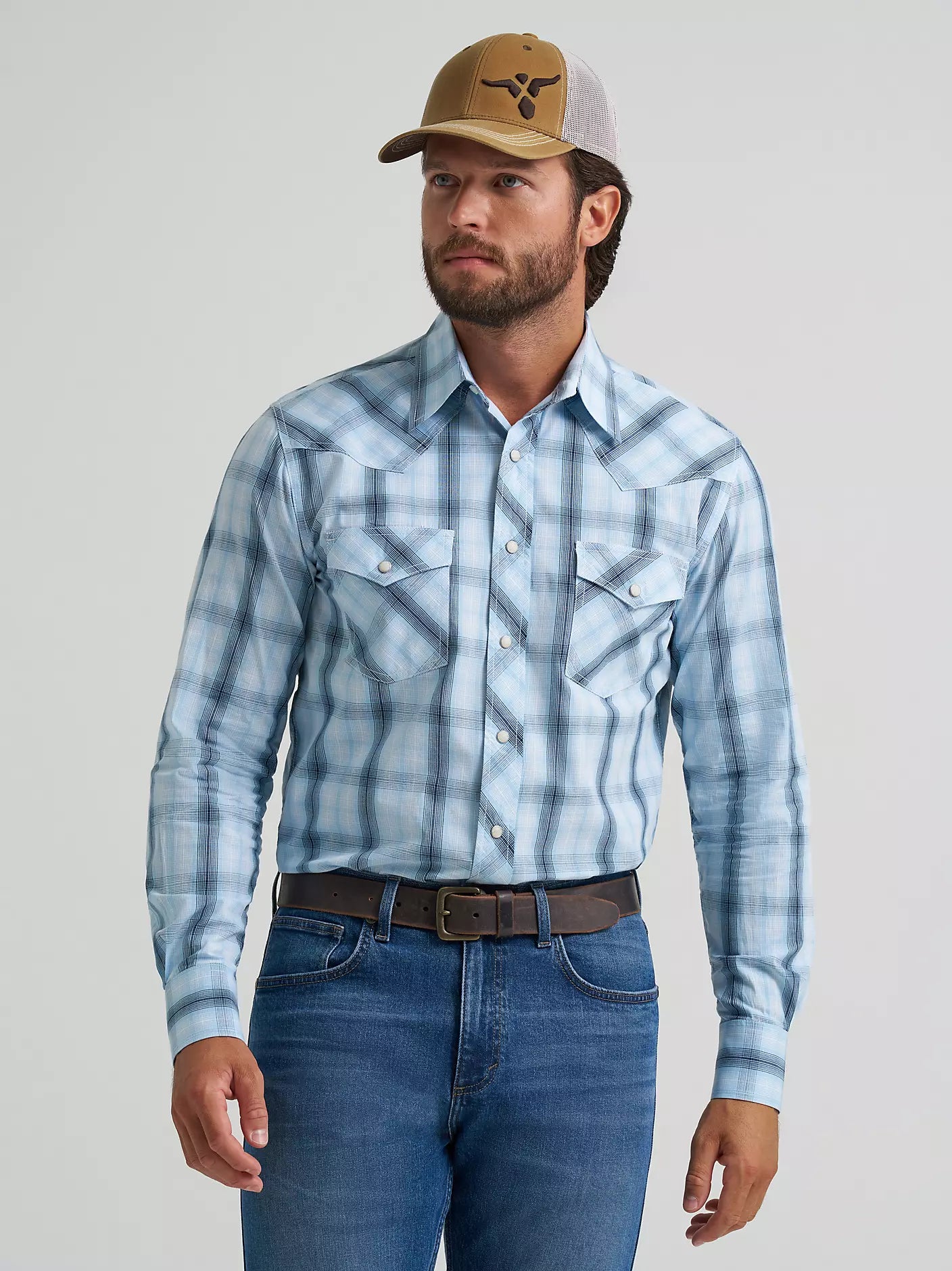 Wrangler 112378719 - Men`s 20X Snap Front Shirt