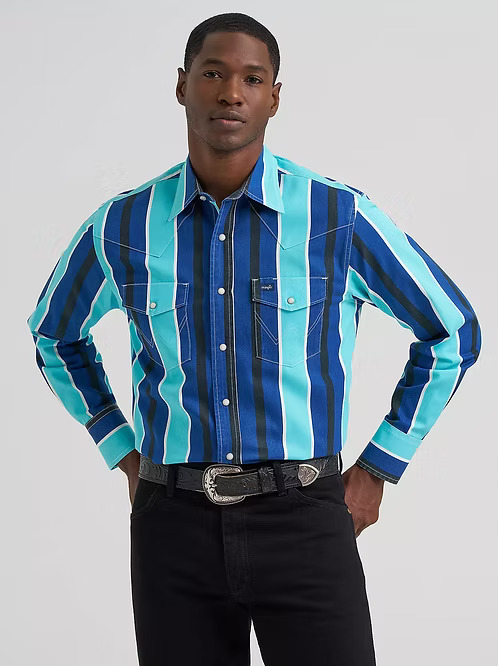 Wrangler 112379229 - Men`s Snap Brushpopper