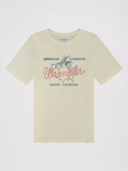 Wrangler 112379617 - Boys American Cowboys T-Shirt