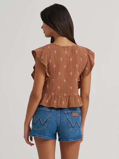 Wrangler 112380602 - Women`s Flutter Top