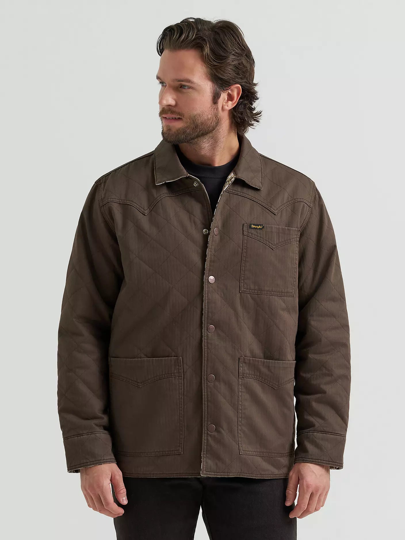 Wrangler 112381923 - Men`s Reversible Quilted Jacket