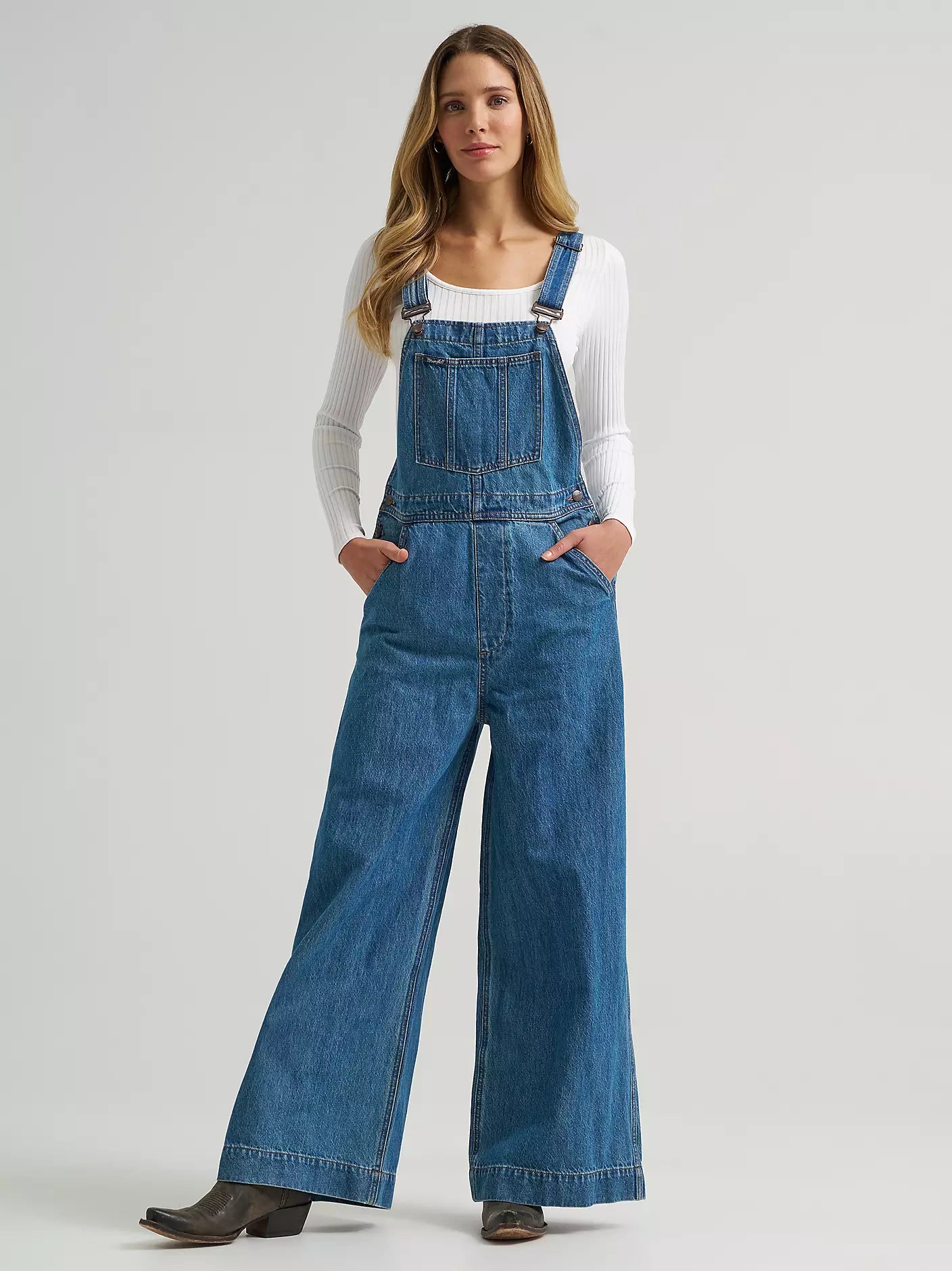 Wrangler 112382268 - Women's Retro Overalls Wide Leg