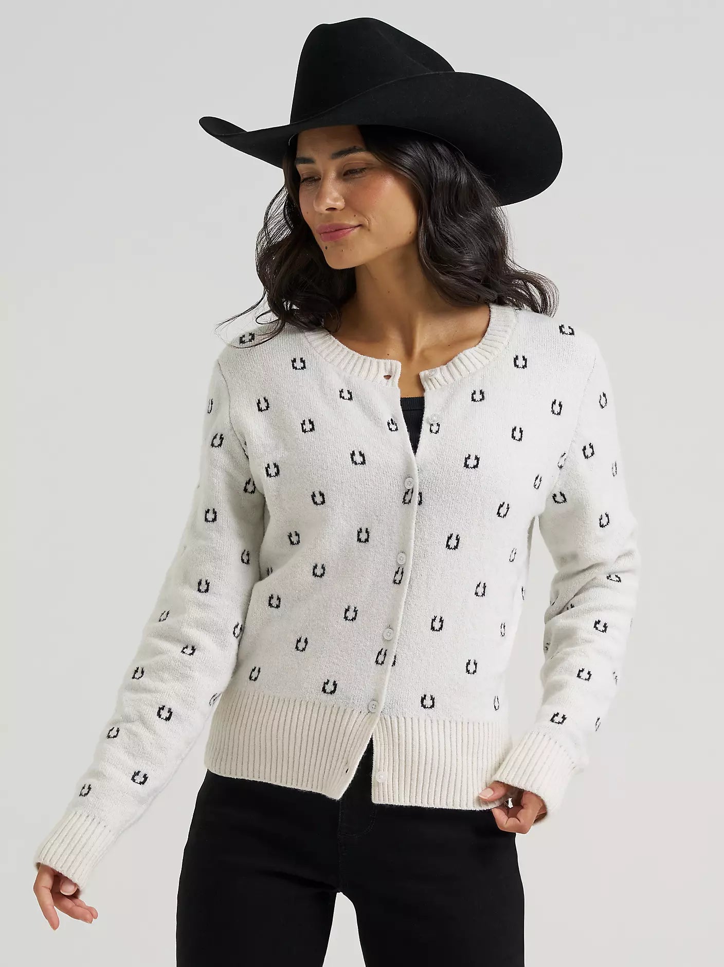 Wrangler 112382679 - Women`s Horseshoe Cardigan