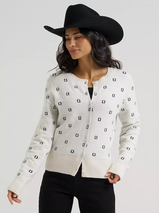 Wrangler 112382679 - Women`s Horseshoe Cardigan