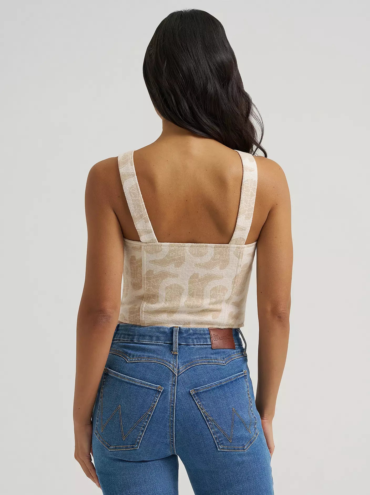 Wrangler 112382720 - Women`s Jacquard Corset Top