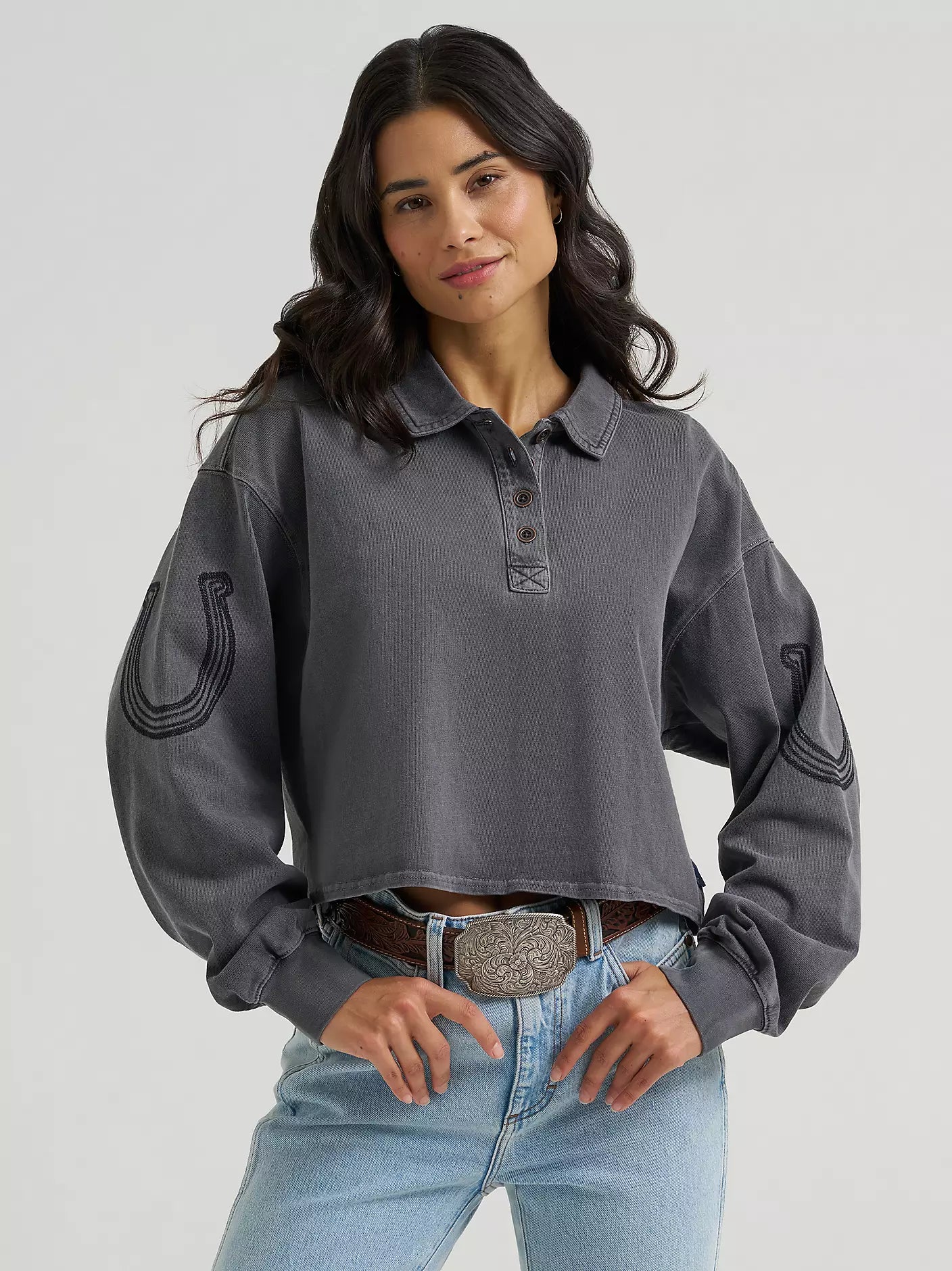 Wrangler 112382792 - Women`s Western Cropped Shirt