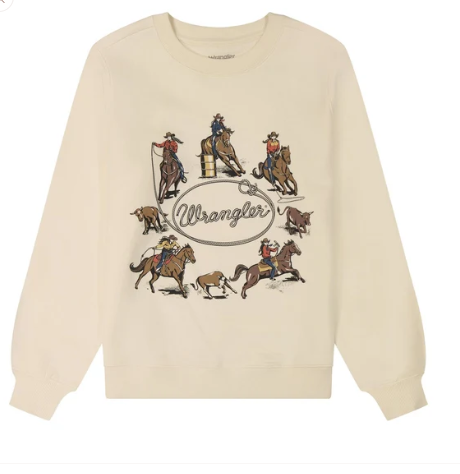 Wrangler 112383950 - Women's Cream Crew Fleece