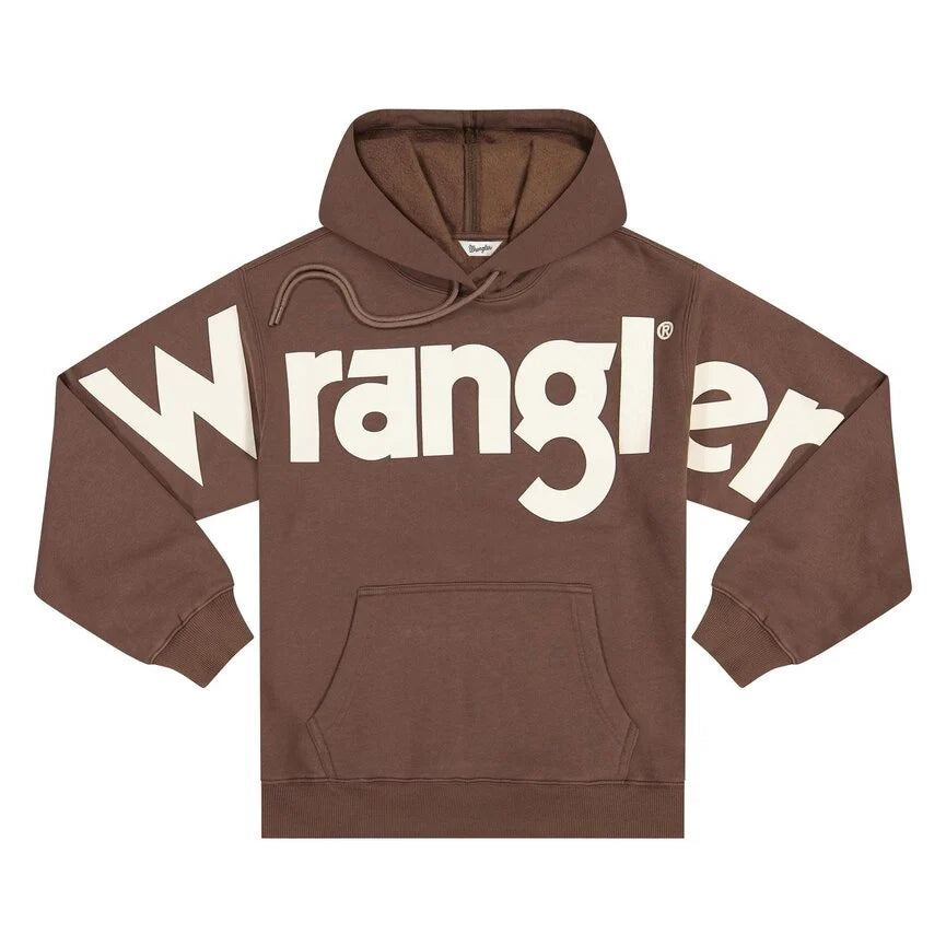 Wrangler 112385387 - Brown Logo Hoodie