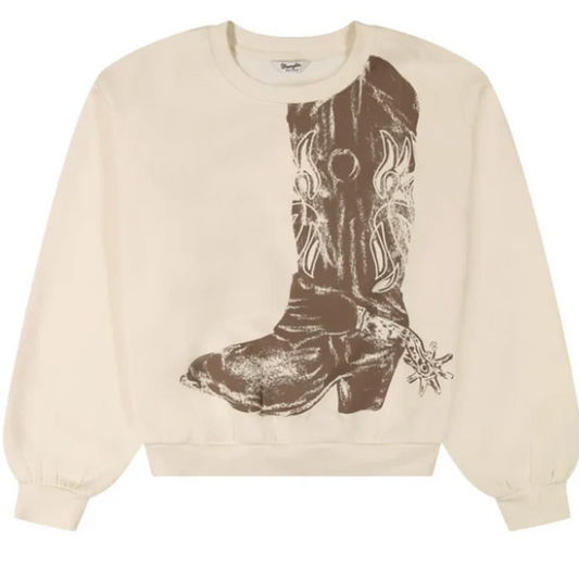 Wrangler 112385399 - Women's Cream Boot Sweater