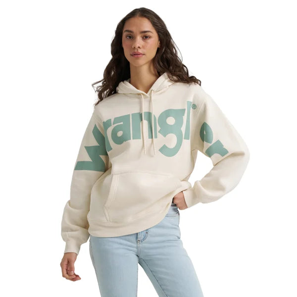Wrangler 112385431 - Women's Cream Logo Hoodie