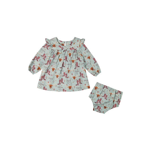 Wrangler 112385531 - Girls Baby Blue Dress