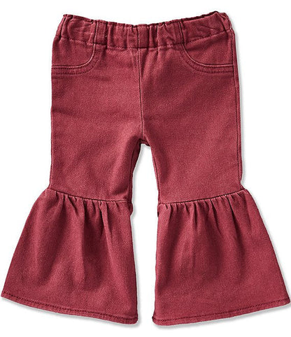 Wrangler 112385572 - Girls Burgundy Flare Jean