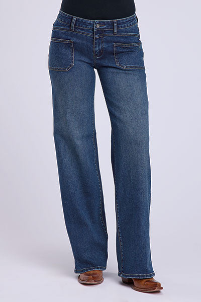Stetson 1202 - Women`s Wide Leg Patch Pocket Jean