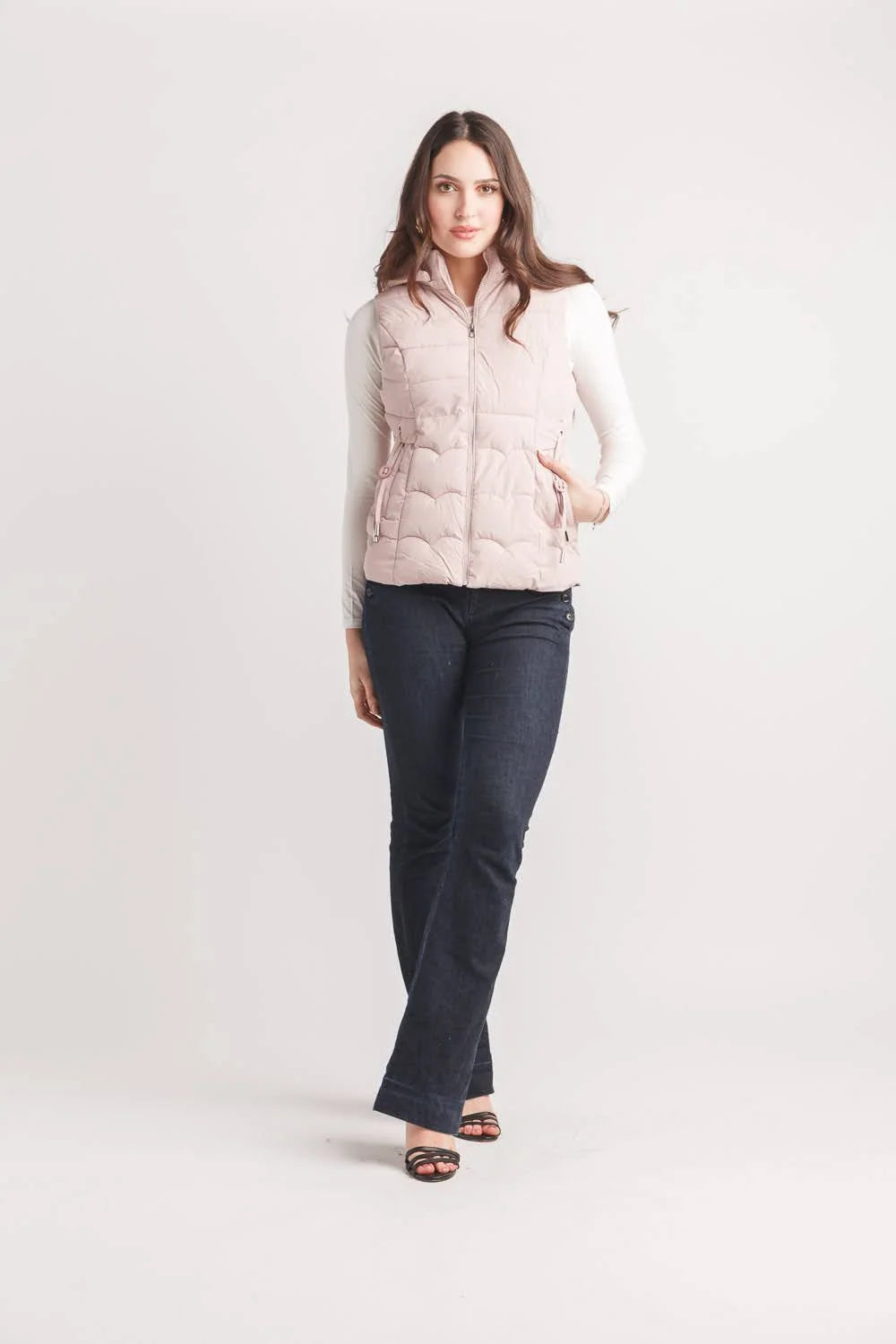 Papillion JT-19739 - Light Pink Short Puff Vest