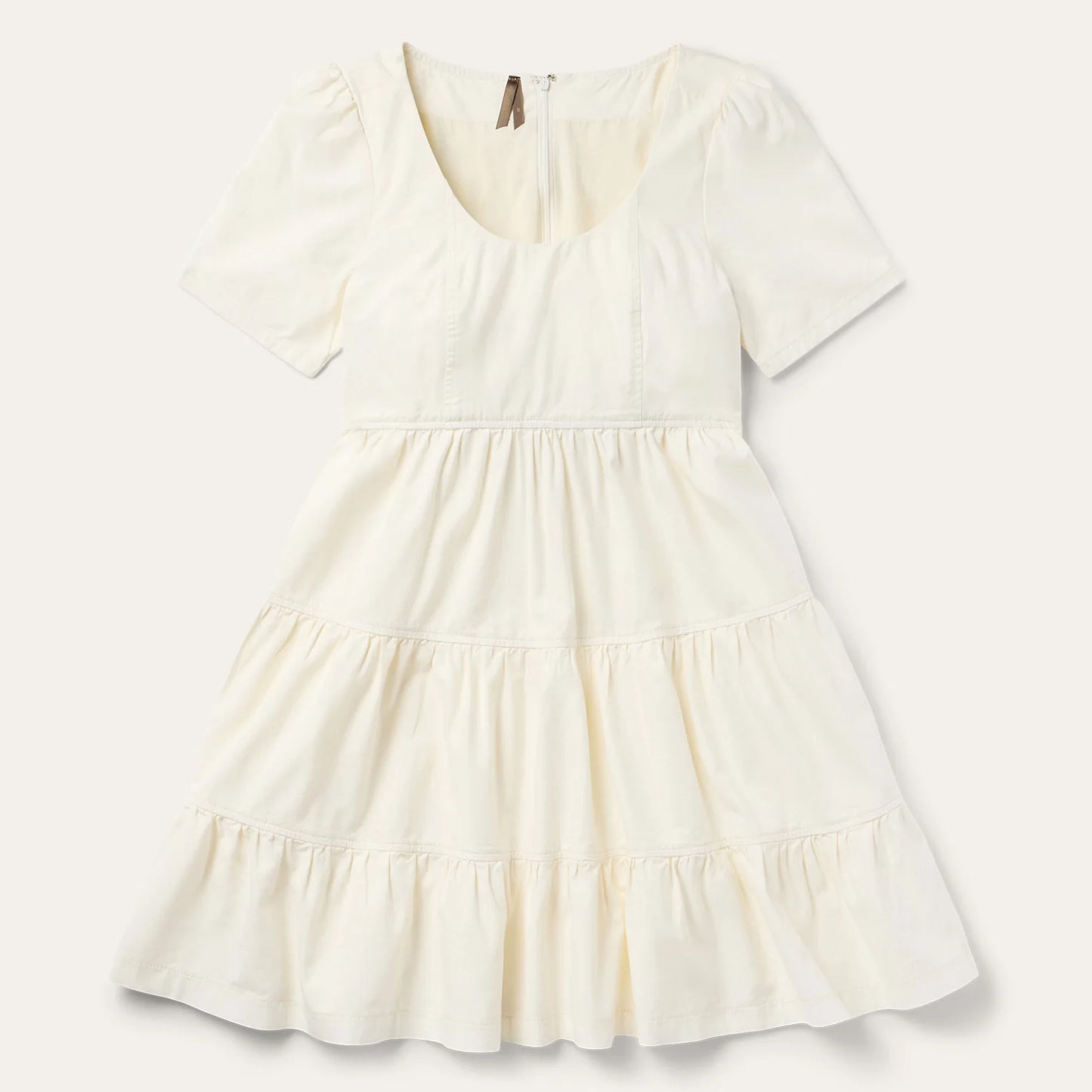 Stetson 2076 - Women`s Cream Tiered Dress
