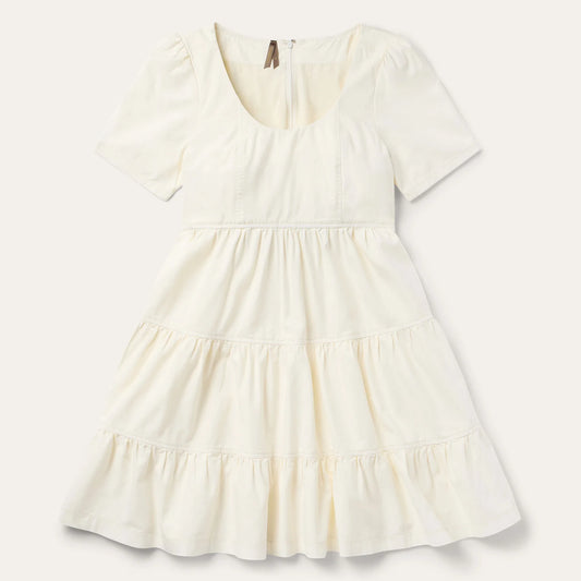 Stetson 2076 - Women`s Cream Tiered Dress