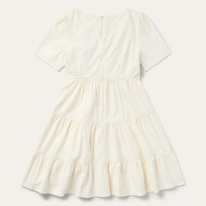 Stetson 2076 - Women`s Cream Tiered Dress