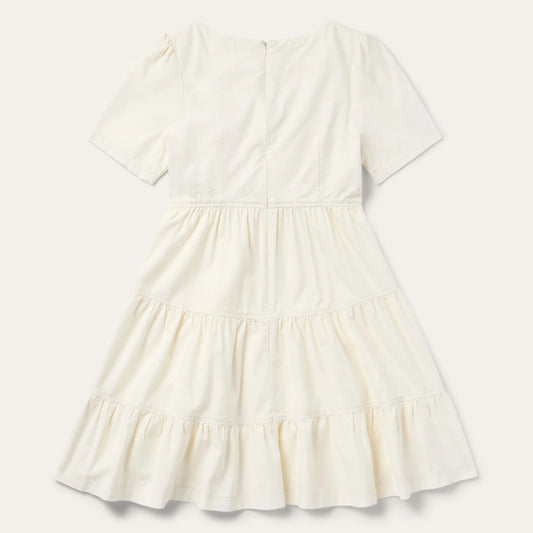 Stetson 2076 - Women`s Cream Tiered Dress