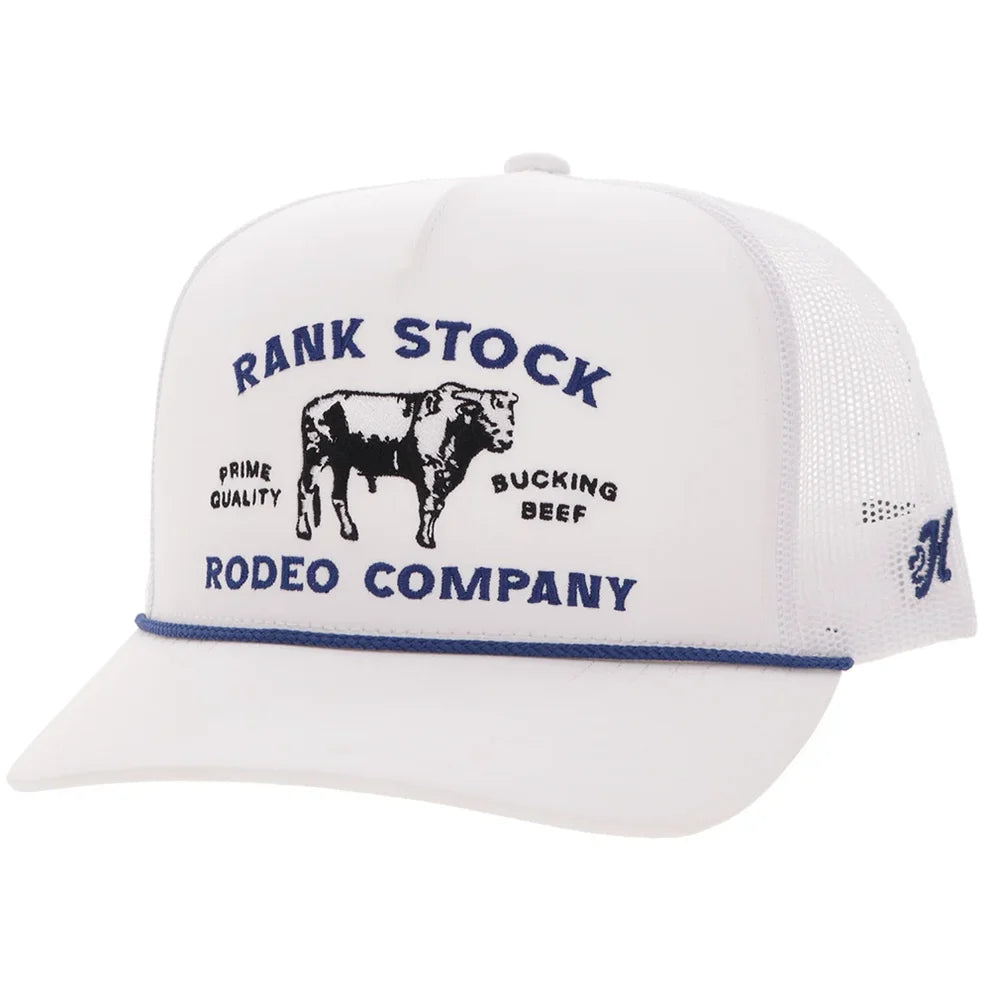 2662T-WH - Rank Stock White Panel Trucker Hat