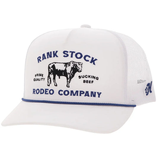 2662T-WH - Rank Stock White Panel Trucker Hat